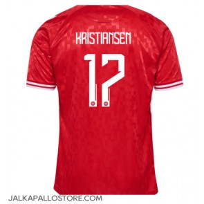 Tanska Victor Kristiansen #17 Kotipaita EM-Kisat 2024 Lyhythihainen